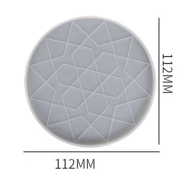 Geometrical Designer Coaster Mould SM0127