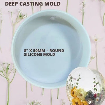 8" X 50mm - ROUND DEEP CASTING MOLD 192