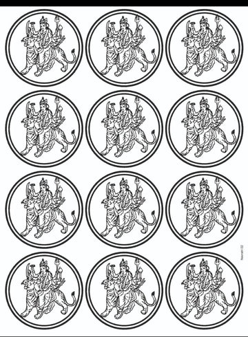 NAVRATRI 02 RESIN STICKER