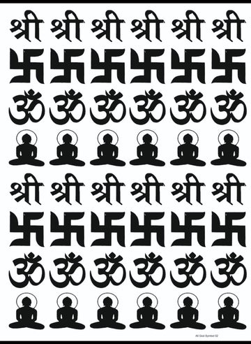 ALL GOD SYMBOLS 02 RESIN STICKER