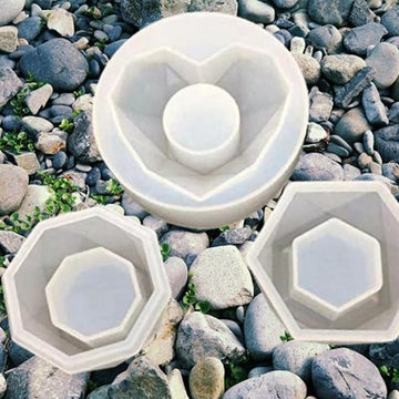 SILICONE ASHTRAY / PLANTER / TEALIGHT CANDLE STAND RESIN MOLD SET OF 3 - URP097-RM
