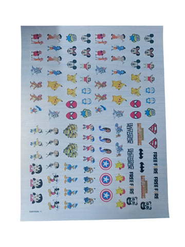 RESIN INSERT SHEET CARTOON 1