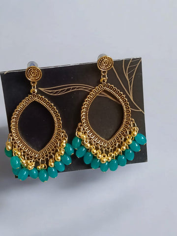 EAR RING JHUMKA GOLD WITH MOTI