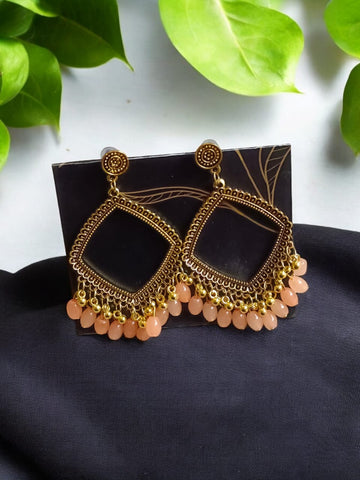 EAR RING JHUMKA GOLD WITH MOTI