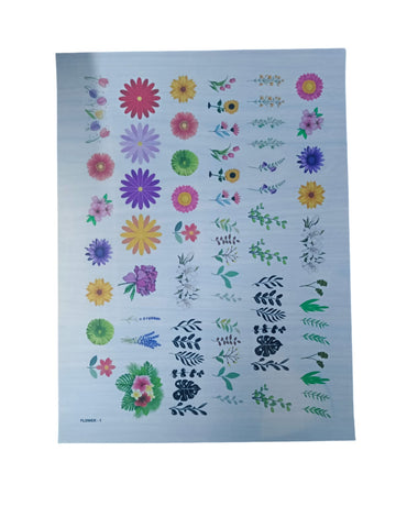 RESIN INSERT SHEET FLOWER 1
