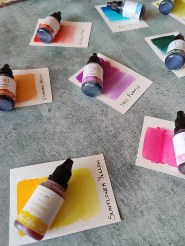 Watercolor Inks - Pack 2 - Set of 10 Inks