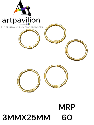 BOOK RING GOLD 3MMX25MM