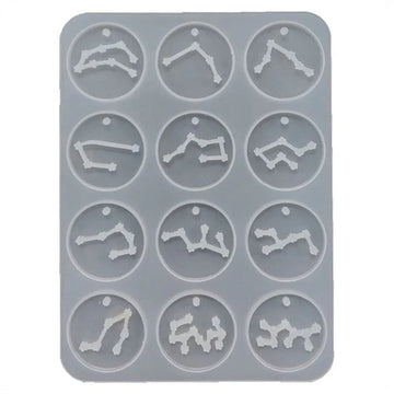 12 IN 1 ZODIAC SIGNS PENDANT MOULD 86341