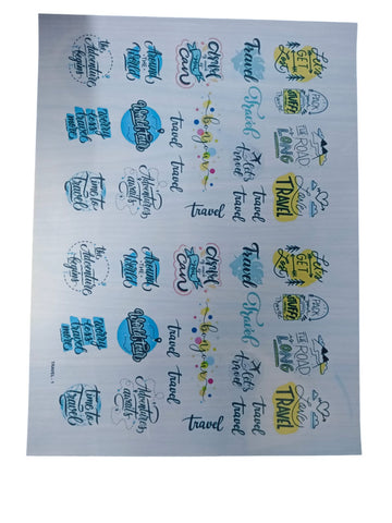 RESIN INSERT SHEET TRAVEL 1