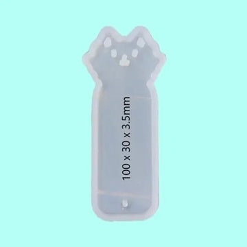 SMALL CAT - 4"" BOOKMARK RESIN MOLD - URP093
