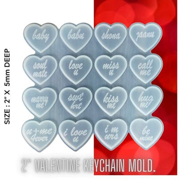 BABY-SHONA HEART KEYCHAIN MOLD URP236-RM
