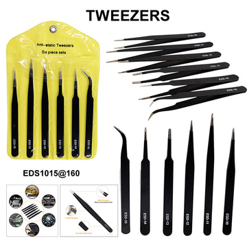 TWEEZERS PACK OF 6