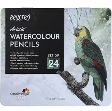 BR WATERCOLOR PENCIL 24 SHADES