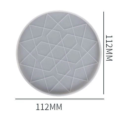 Geometrical Designer Coaster Mould SM0127