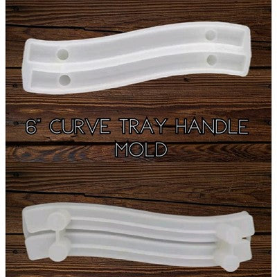 6" TRAY HANDLE CURVE RESIN MOLD- URP108-RM