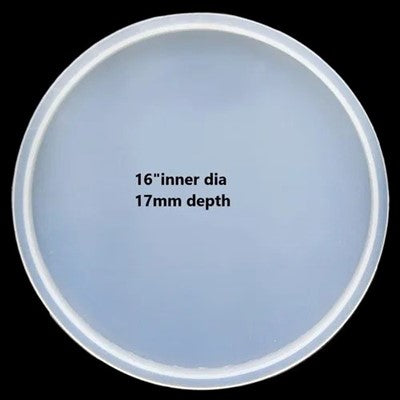 SILICONE 16"" X 17MM ROUND TRAY MOLD - URP133-RM"