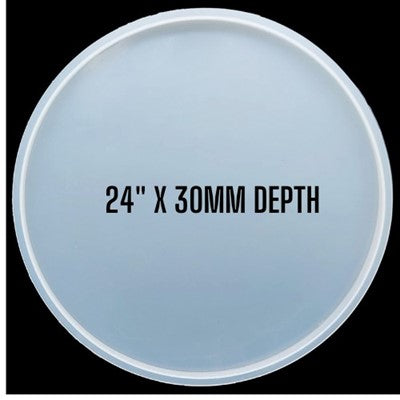 24" X 30MM SILICONE ROUND TRAY MOLD - URP147-RM