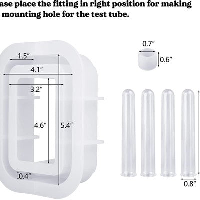 RECTANGULAR SHAPE TUBE PLANTER MOLD URP181-RM