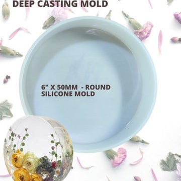 6" X 50mm - ROUND DEEP CASTING MOLD - URP191-RM