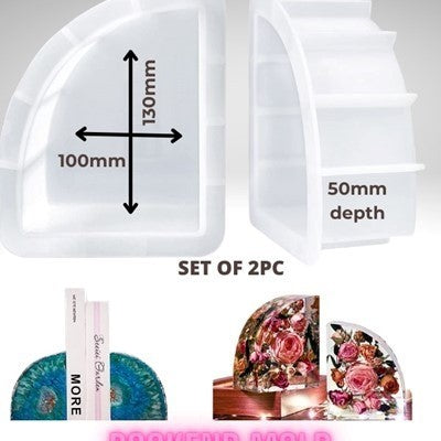 BOOKEND MOLD - 130MM X 100MM X 50MM - set of 2pc - URP193- RM