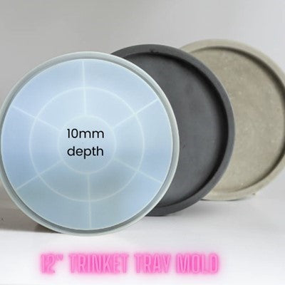 12" Round Trinklet Tray Mould  URP214RM