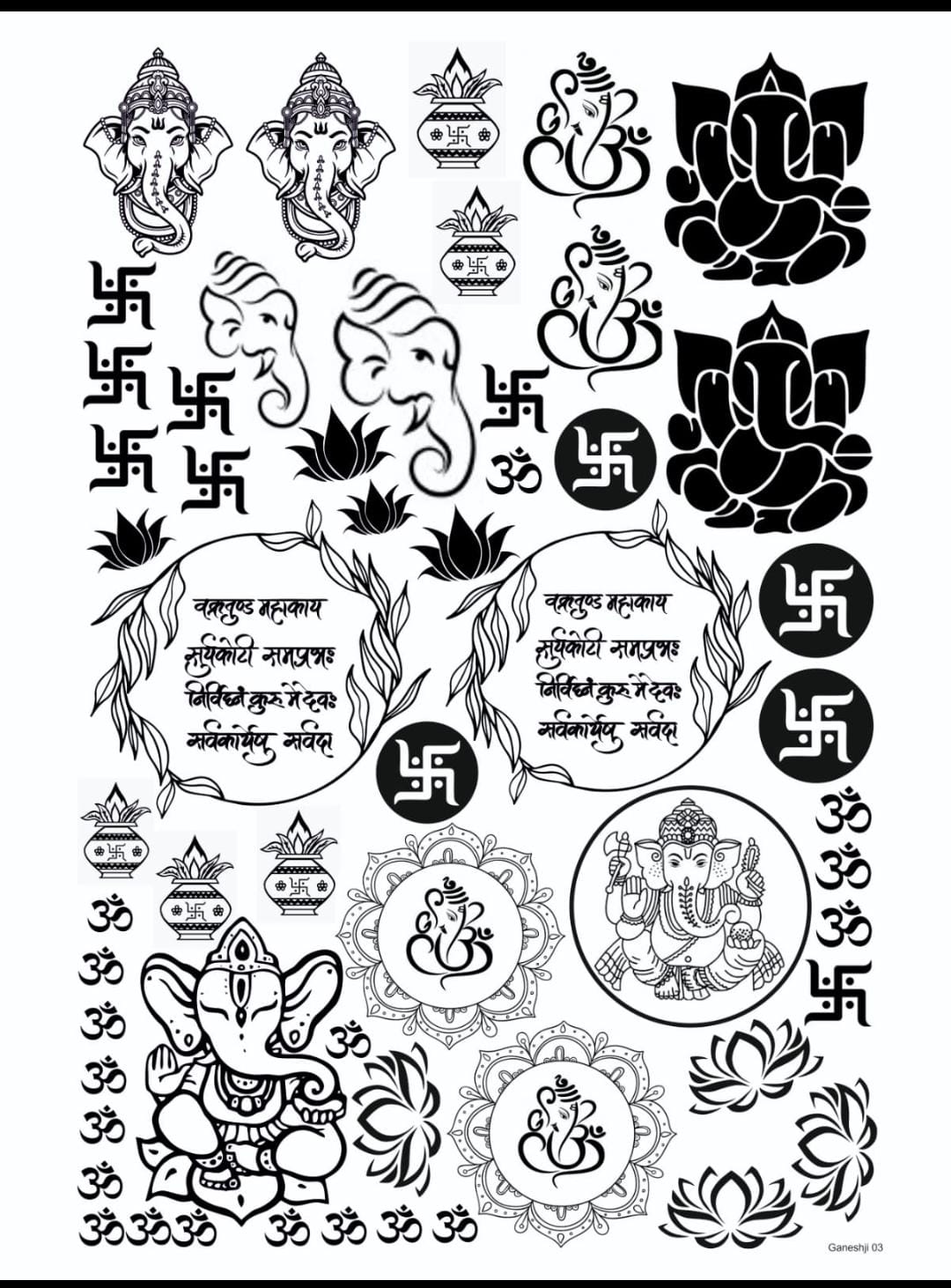 GANESH JI 03 RESIN STICKER