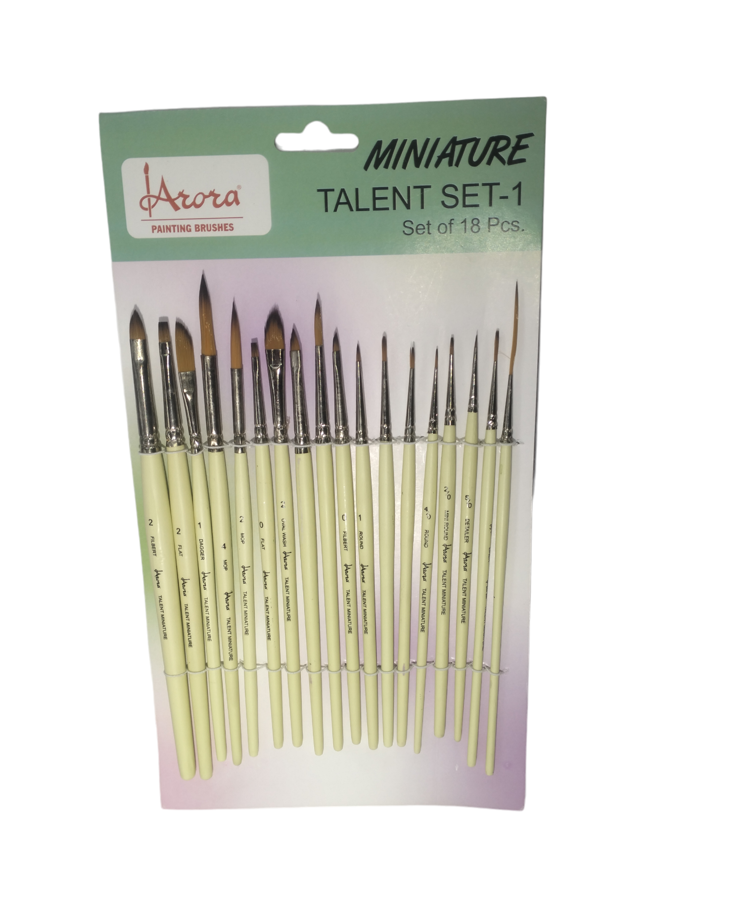 A.P MINIATURE BRUSHES 18 PICS
