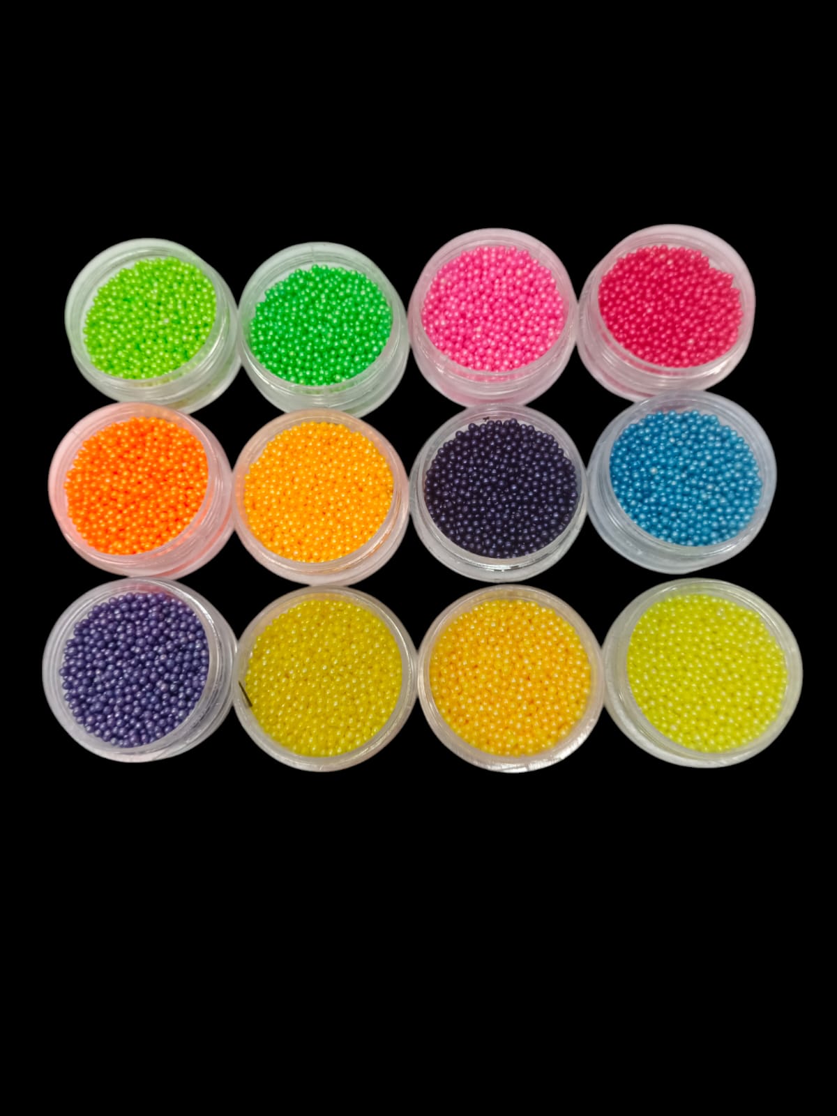 RESIN SEQUENCE BEATS SET OF 12 PCS