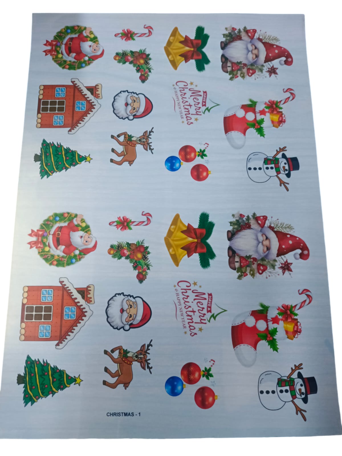 RESIN INSERT SHEET CHRISTMAS  1