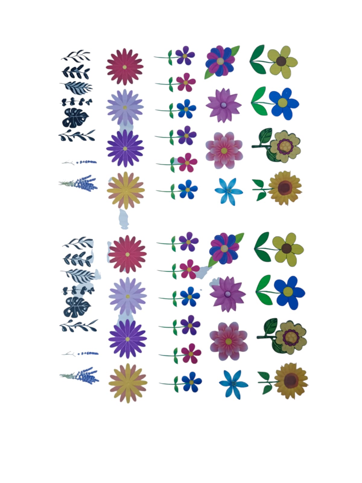 RESIN INSERT SHEET FLOWER 2