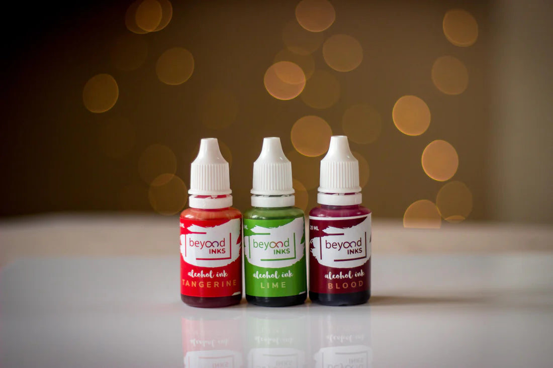 Alcohol Ink Pack #1 (Keto Version) - Lime, Tangerine & Blood