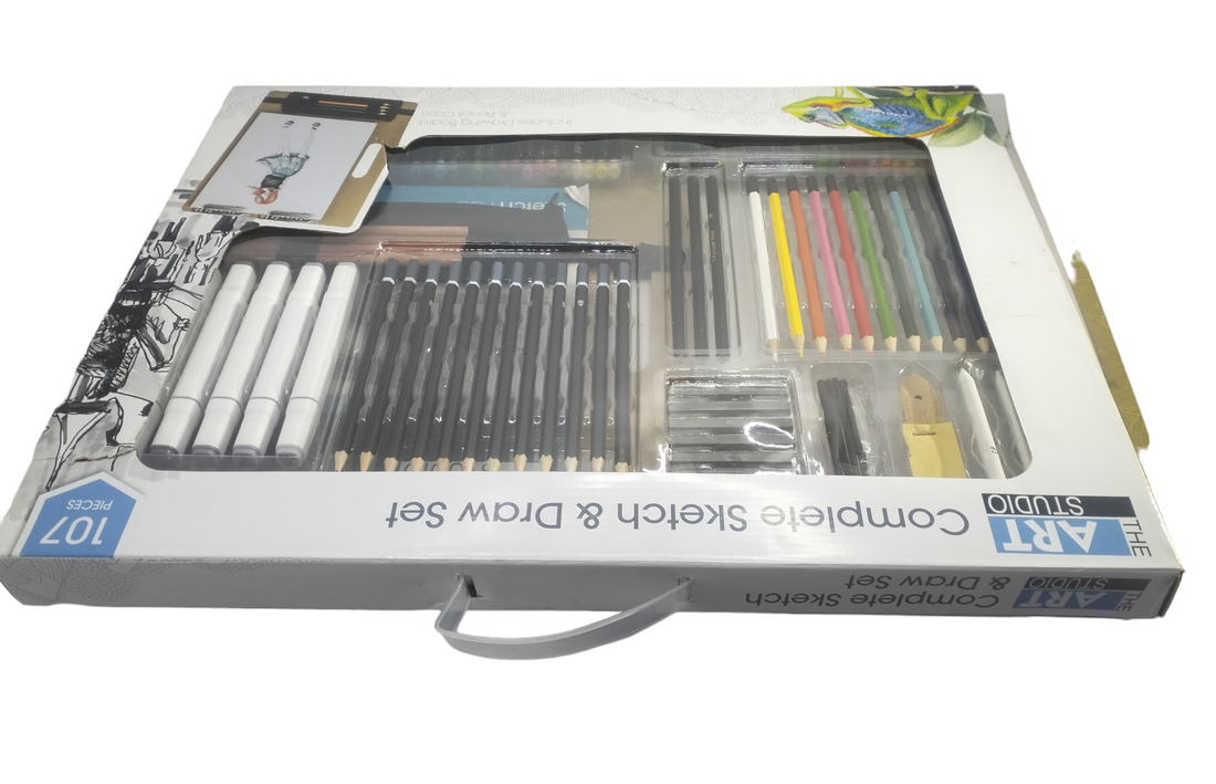 SKETCH BOX EASEL MIXED ART SET