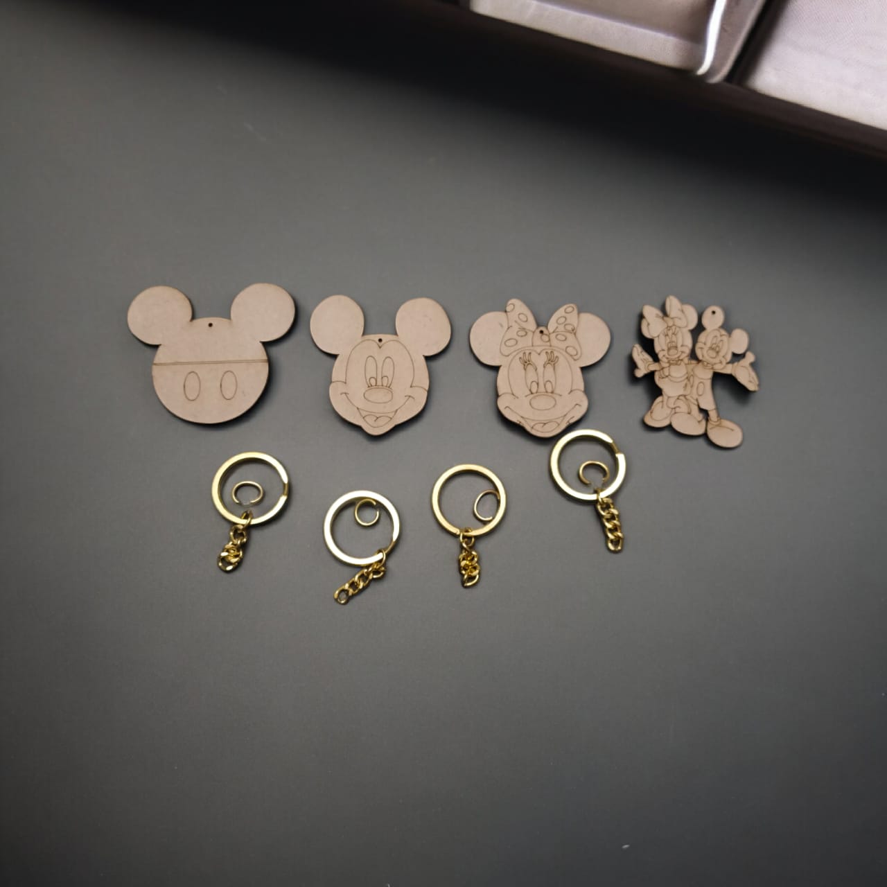 MDF KEYCHAIN SET OF 4 PCS
