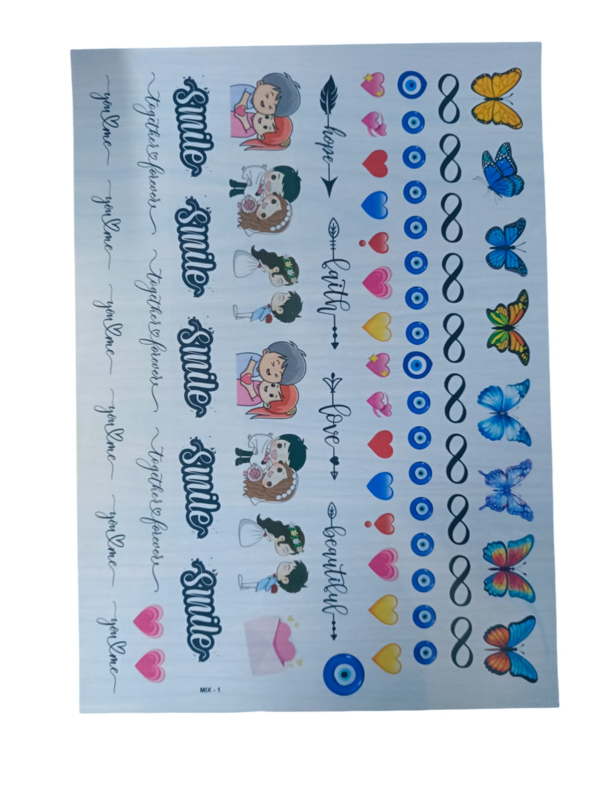 RESIN INSERT SHEET MIX 1