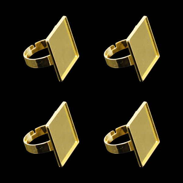 Gold Ring Bezels RB015