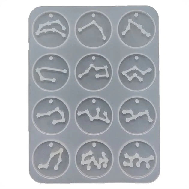 12 IN 1 ZODIAC SIGNS PENDANT MOULD 86341