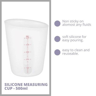 SILICONE MEASURING CUP 500ml - URP190-RM