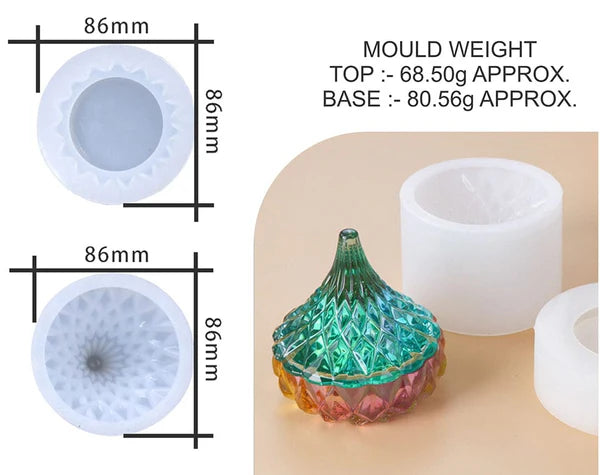 Water Drop Shape Storage Box Mould SM0122