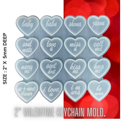 BABY-SHONA HEART KEYCHAIN MOLD URP236-RM