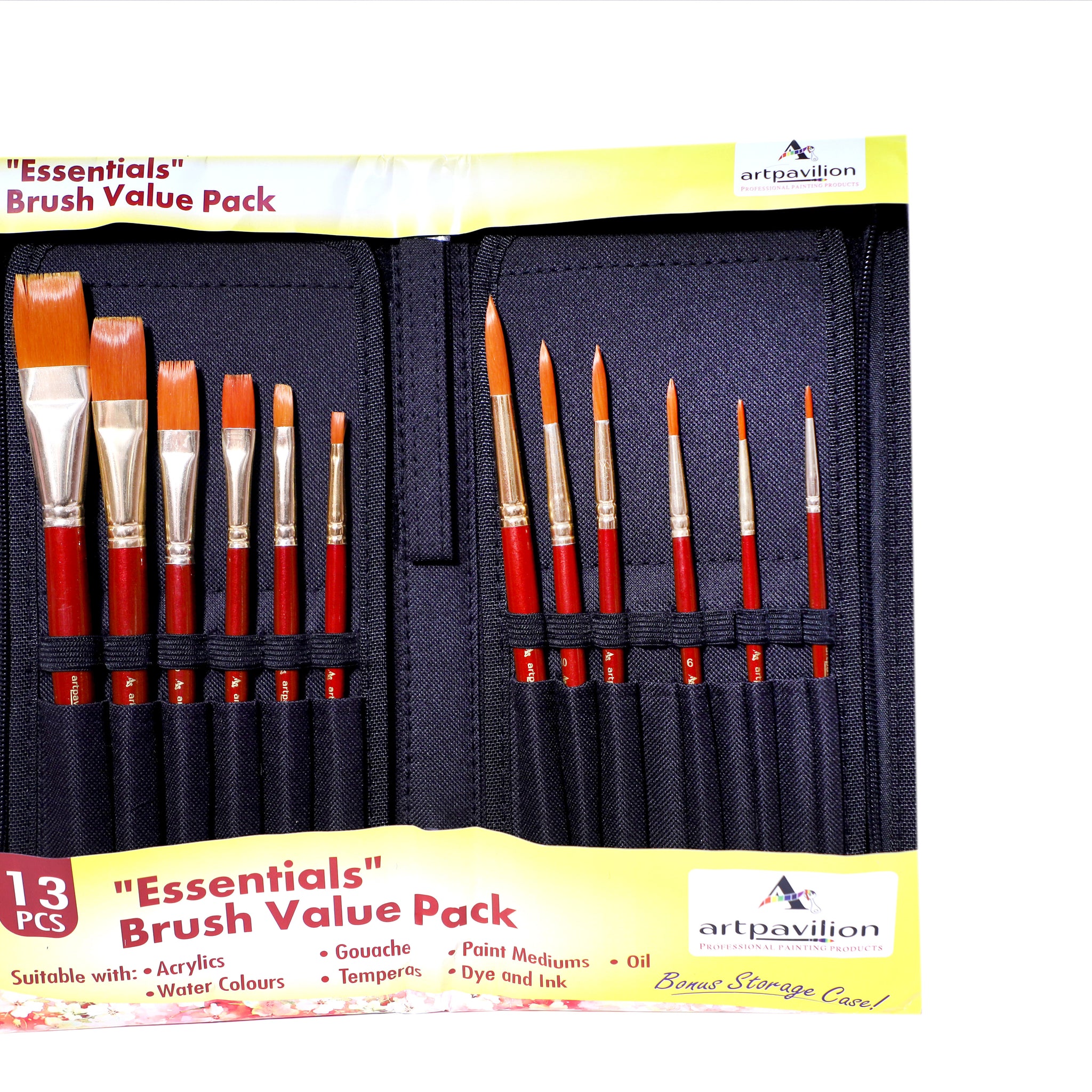 AP ESSENTIAL  BRUSH VALUE PACK OF 12 BRUSH AND A BAG