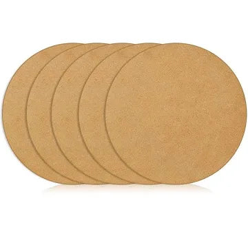 5MM CIRCLE MDF PINE4" PACK OF 10